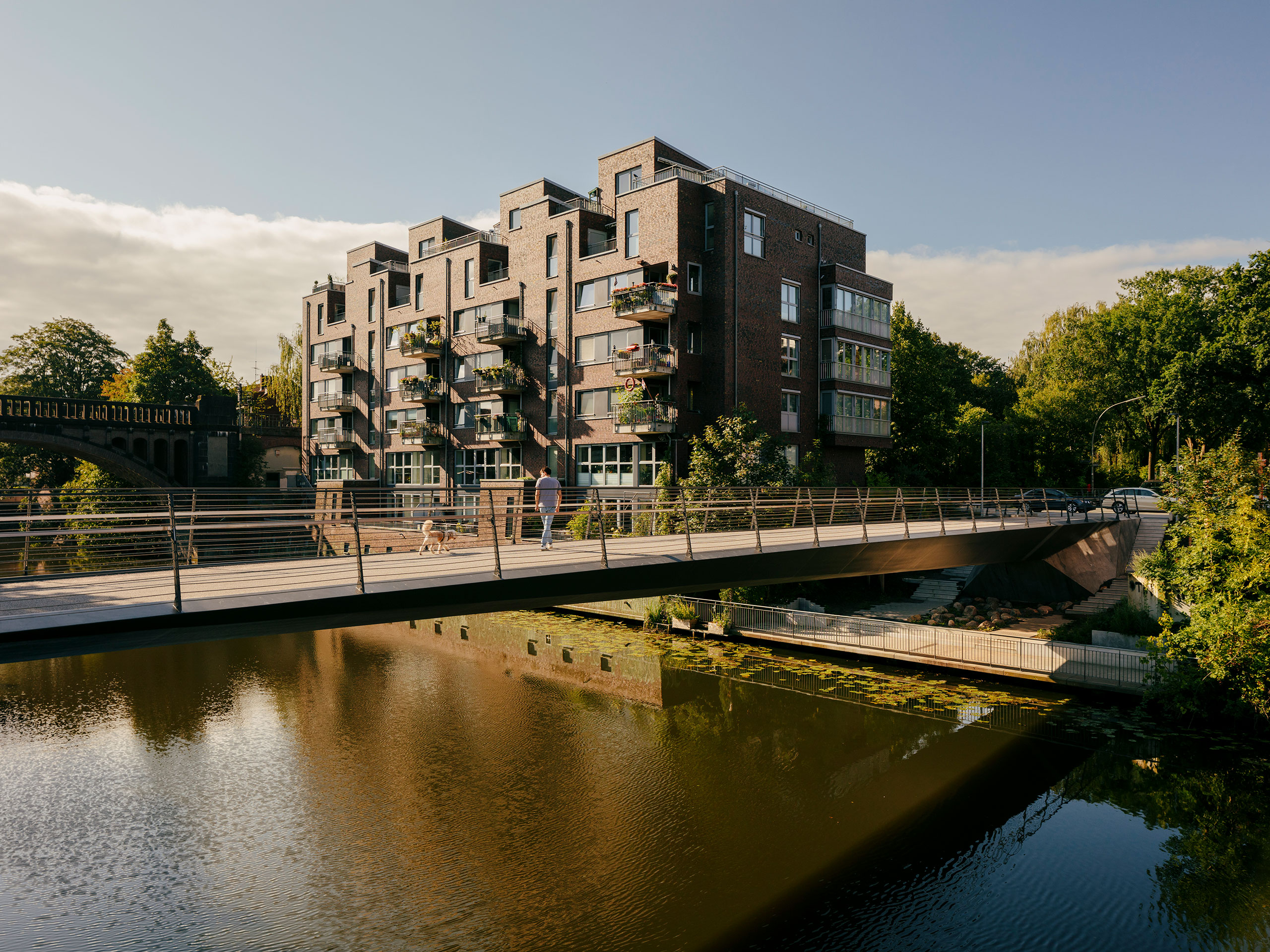 Maurienbrücke über den Osterbekkanal