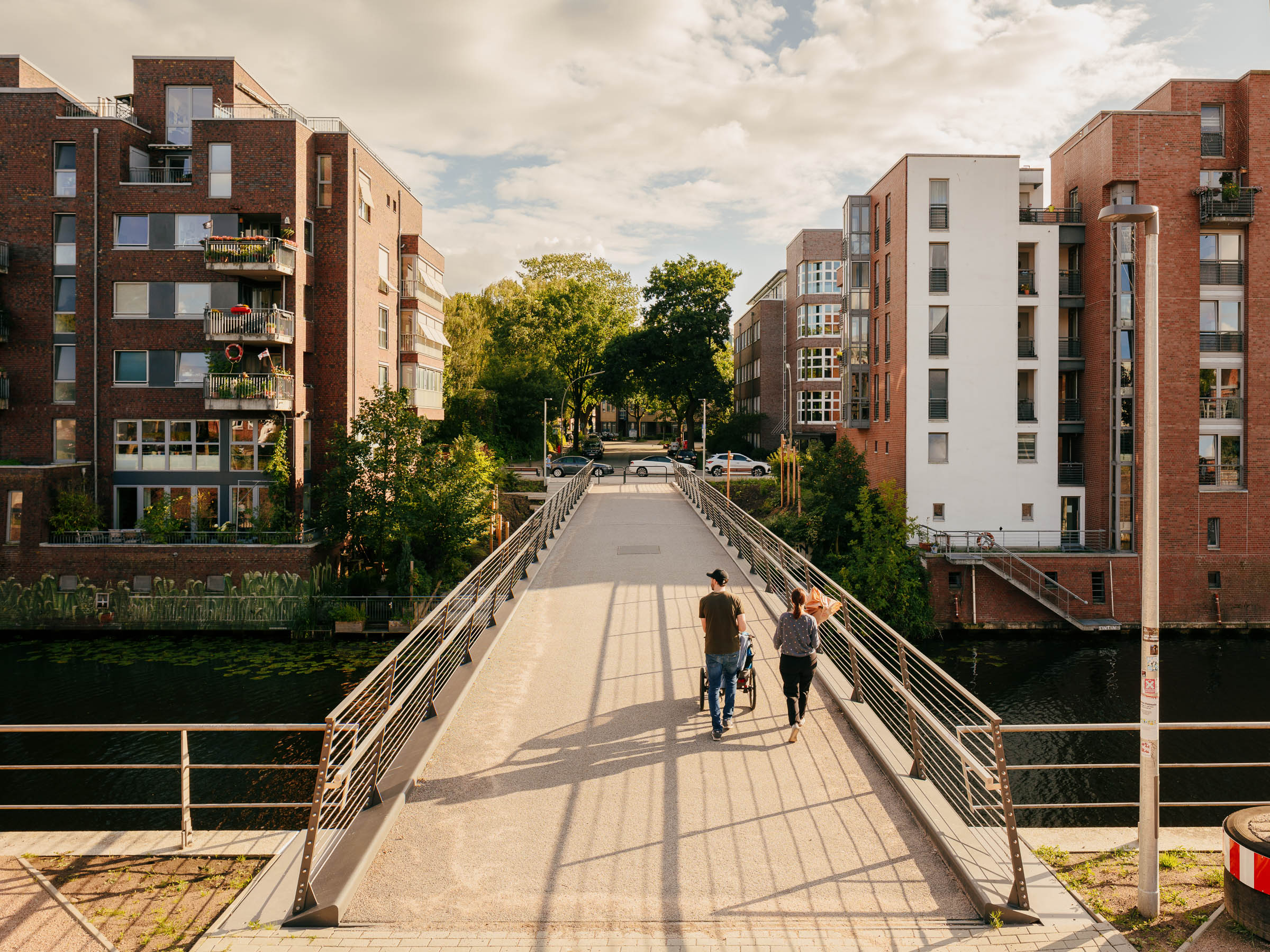 Maurienbrücke über den Osterbekkanal -