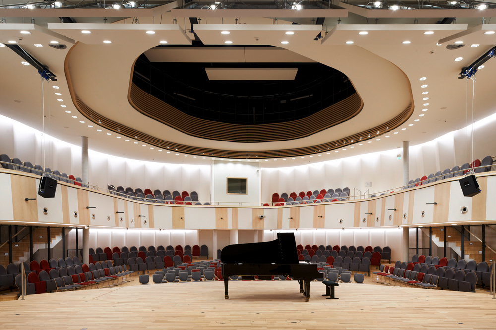 Aula der Staatlichen Jugendmusikschule Hamburg