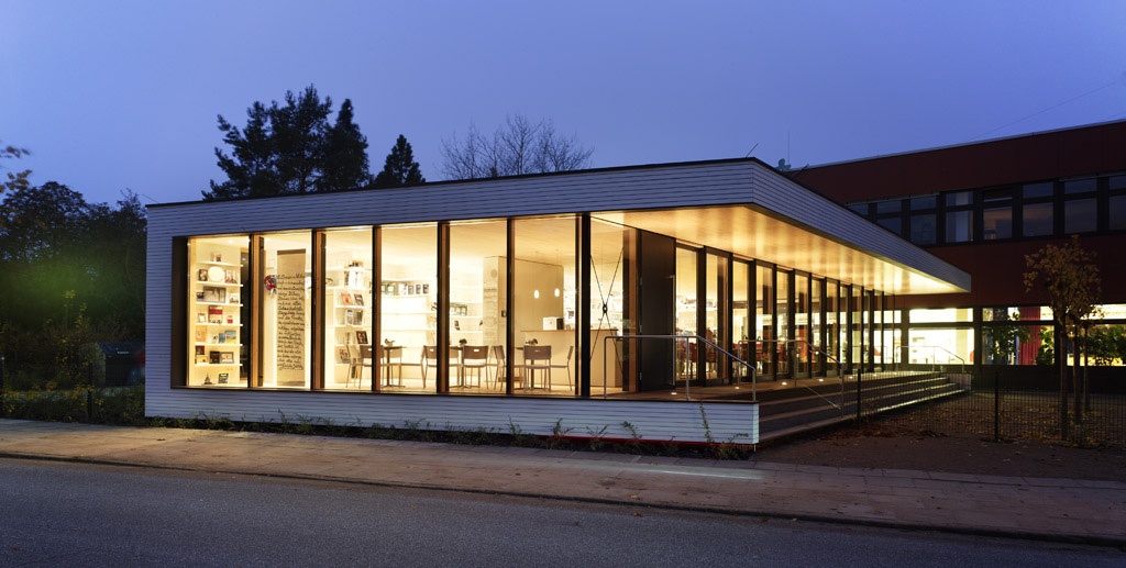 Neue Bibliothek und Mediathek der Gesamtschule Bergedorf